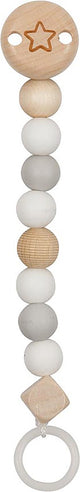 Goki houten fopspeenketting ster blauw