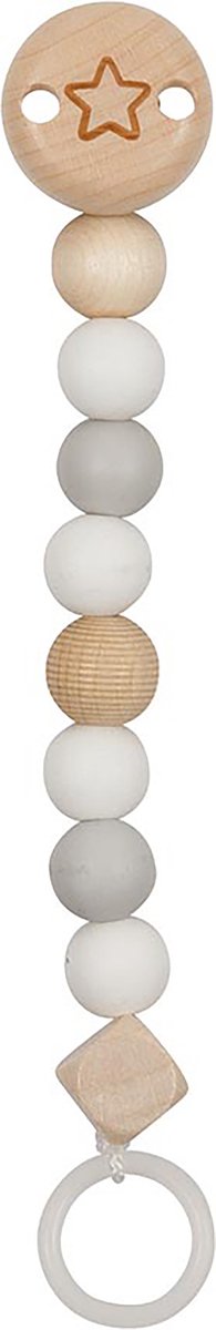 Goki houten fopspeenketting ster blauw