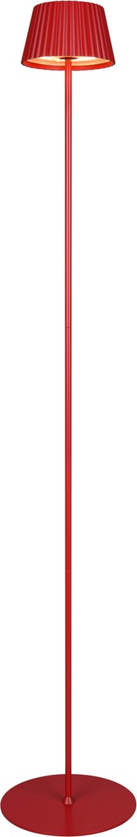 Rl live your light reality suarez - vloerlamp - rood - oplaadbaar - incl. 1x smd 1,5 w - aan uit touch - sensor dimmer - usb-aansluiting - accuvoeding - buitenverlichting - ip44