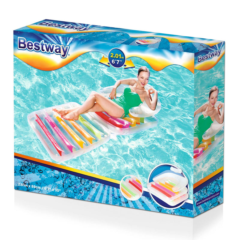 Laden Sie das Bild in Galerie -Viewer, Bestway high fashion loungebed en stoel
