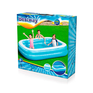 Bestway opblaasbaar zwembad 262x175x51 cm blauw wit
