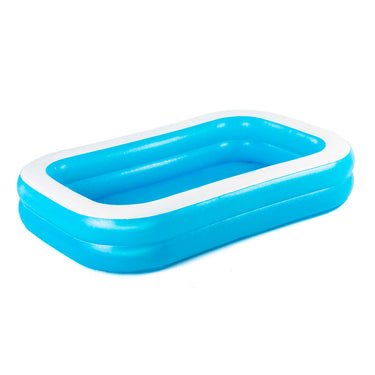 Bestway opblaasbaar zwembad 262x175x51 cm blauw wit