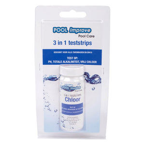 Pool Improve Teststrips 3 in 1, 50 teststrips