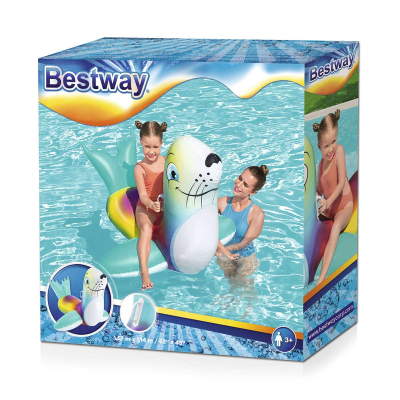 Load image into Gallery viewer, Bestway opblaasfiguur zeehond ride-on

