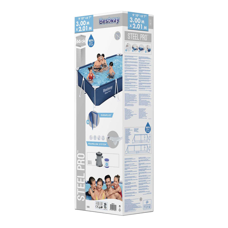 Load image into Gallery viewer, Bestway zwembad steel pro set rechthoek, 300cm
