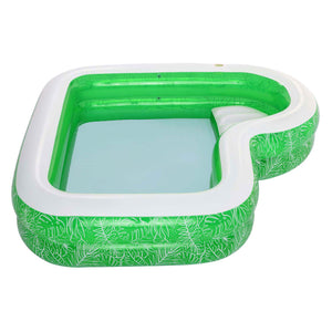 Bestway familiebad rechthoek tropical paradise met zitje, 231cm