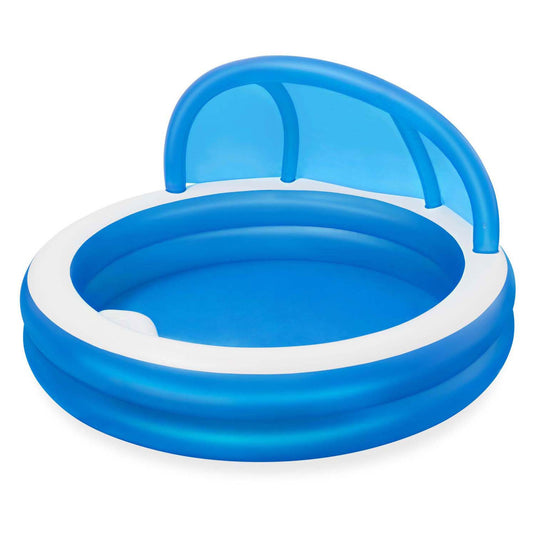 Bestway familiebad rond summer days met uv zonnescherm, 241cm