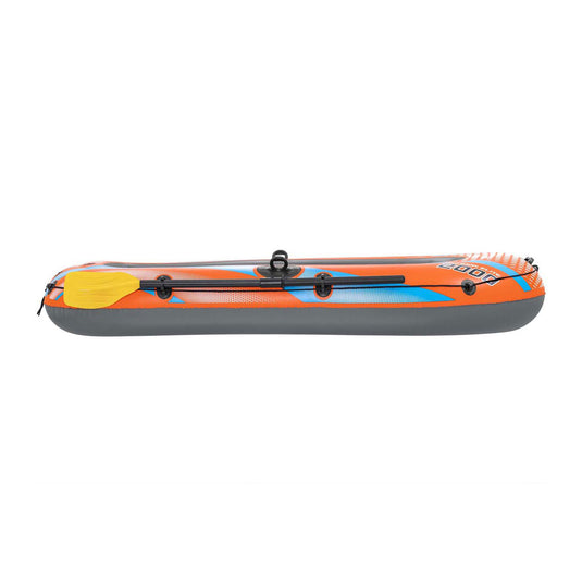 Bestway kondor elite 2000 opblaasboot set - 2 persoons - inclusief peddels - oranje