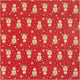 Inpakpapier, rendier met sjaal, b: 50 cm, 80 gr, donkerrood, 100 m 1 rol