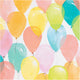 Inpakpapier, ballonnen, b: 50 cm, 80 gr, pastelkleuren, 100 m 1 rol