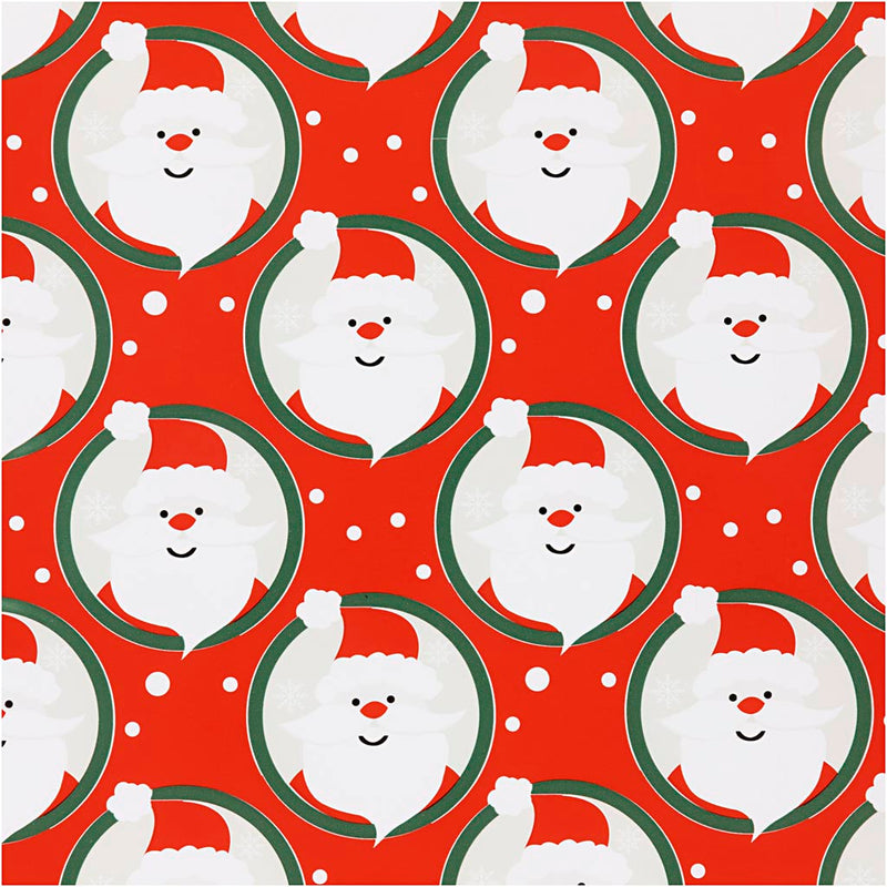 Afbeelding laden in galerijviewer, Https: www.cchobby.nl inpakpapier-kerstman-b-50-cm-80-gr-rood-100-m-1-rol

