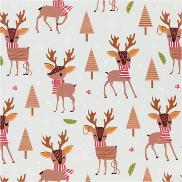 Creativ company inpakpapier, bambi, b: 50 cm, 80 gr, ice blue, 5 m 1 rol