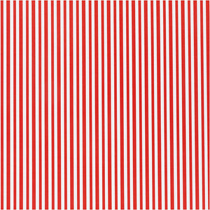 Inpakpapier, strepen, b: 50 cm, 80 gr, rood wit, 100 m 1 rol