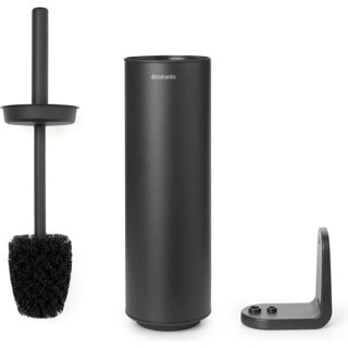 Brabantia mindset wc borstel met houder - vrijstaand en hangend - mineral infinite grey