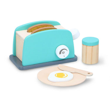 Houten broodrooster set, 7dlg.