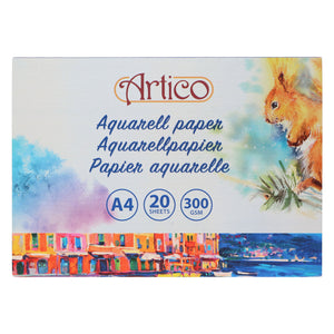 Aquarelpapier wit, 20 vellen