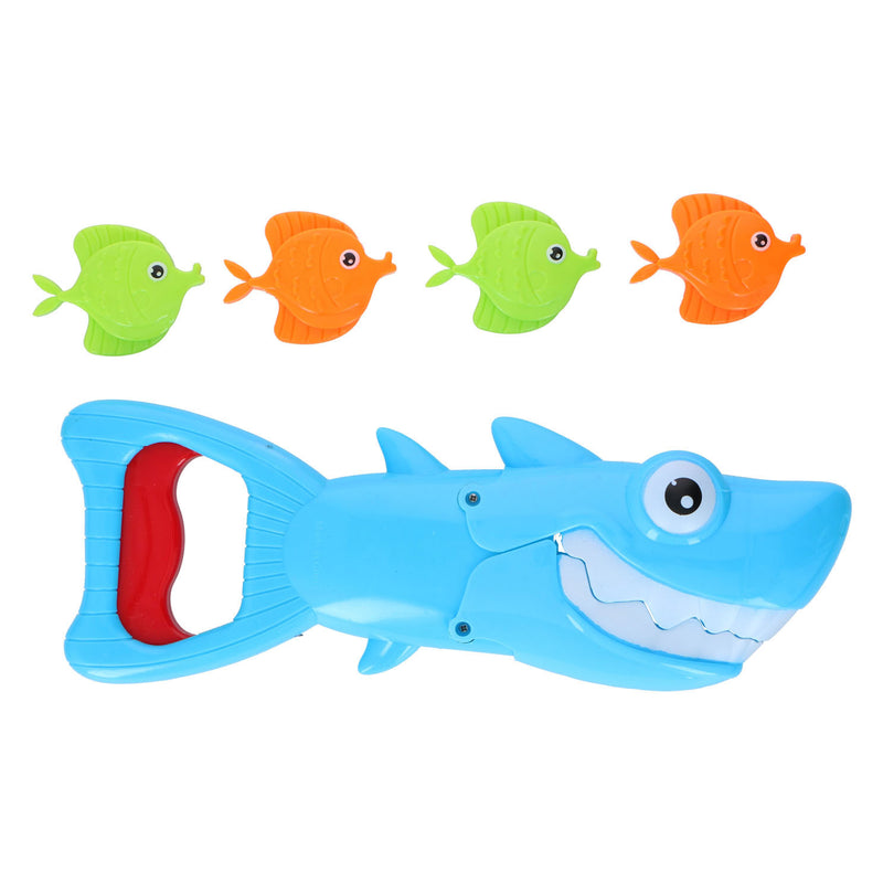 Load image into Gallery viewer, badgraaier haai met visjes, 5dlg.
