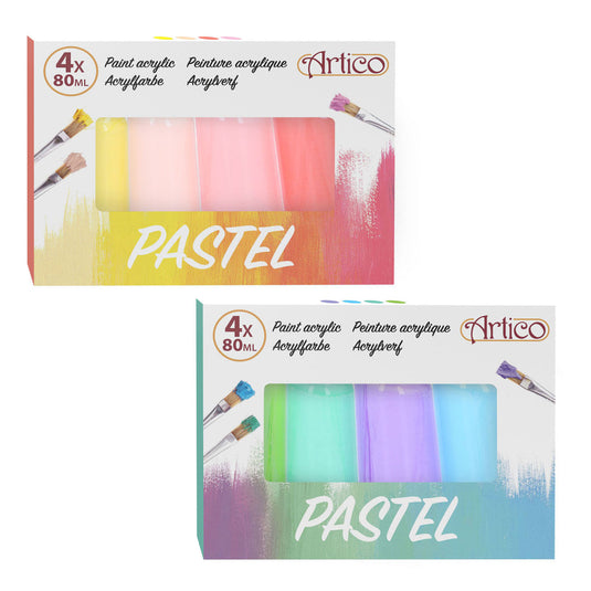 Acrylverf pastel, 4dlg.