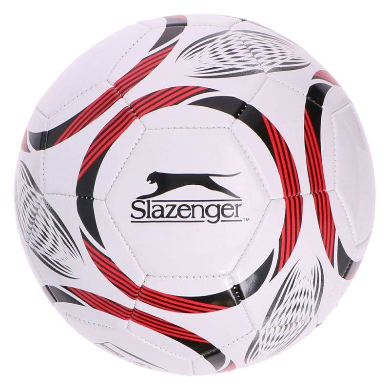 Afbeelding laden in galerijviewer, Merkloos sans marque slazenger voetbal maat 5 - football size 5 voor training en wedstrijd - voetbal voor buiten en sportveld - assorti kleuren zwart, blauw of rood - standaard voetbalmaat
