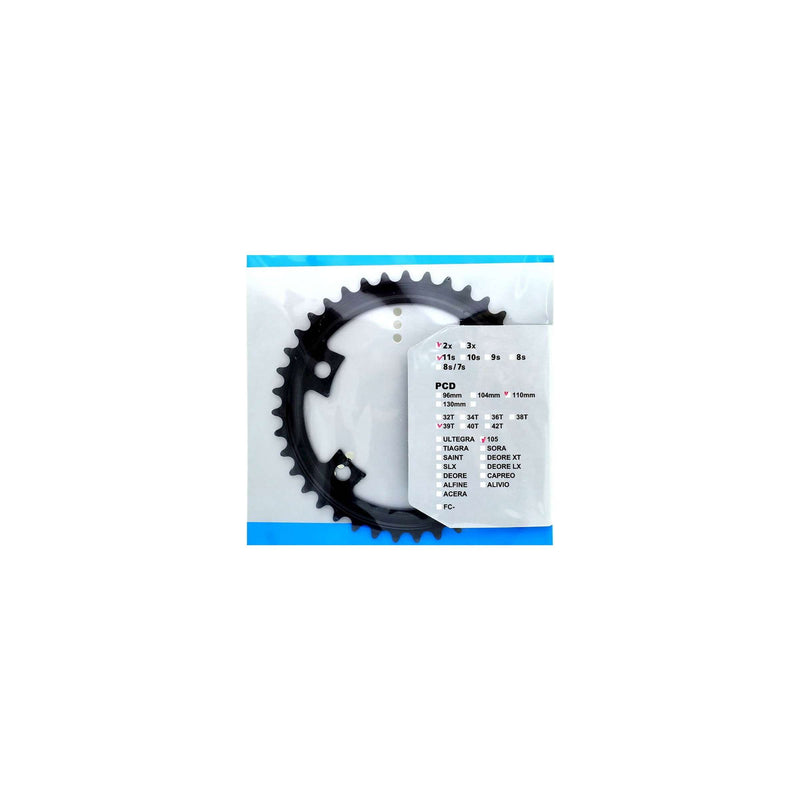 Laden Sie das Bild in Galerie -Viewer, Shimano kettingblad 105 11V 39T Y1WV39000 FC-R7000 zwart
