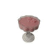 Mansion atmosphere geurkaars in bloem cocktailglas roze ø10xh13,2cm