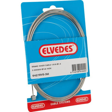 Elvedes rem binnenkabel rvs 4m 2 nippels ton 7x6 peer 5.5x10