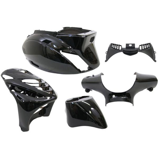 Edge plaatset 5-delig voor piaggio zip-sp vanaf bouwjaar 2000 - zwart metallic