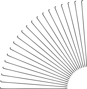 Sapim race j-bend spokes for rohloff + nipples - 20-pack