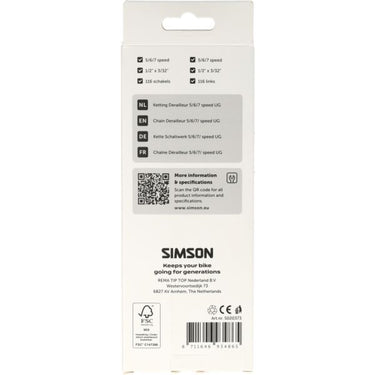 Simson ketting derailleur 5 6 7v ug