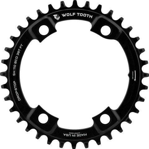 Load image into Gallery viewer, Wolf tooth components 110 bcd asymmetric 4-arm chainring for shimano
