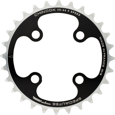 Load image into Gallery viewer, Ta chinook chainring, 4-arm, inner, 64 mm bolt circle diameter
