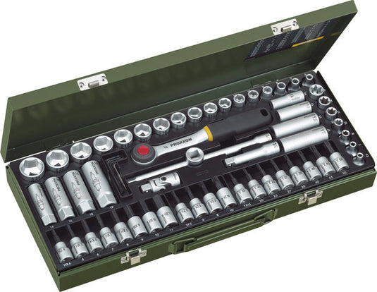 Proxxon 3 8 super compact set, 65 pieces