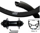 Kgs Voorwiel 28 inch (622) rival 19 spaken zwart centerlock