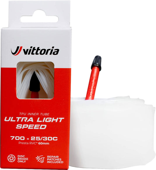 Vittoria ultra light speed 700x25 30 sv 80mm tpu tube