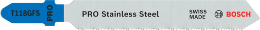 Bosch decoupeerzaagblad t118gfs (5st) rvs