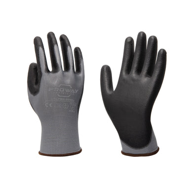 Baten trading company nylon handschoen polyester pu gecoat zwart xl