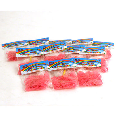 Loombands loom bands parel roze 200 stuks