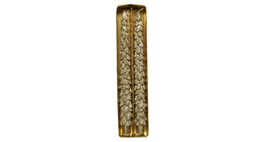 Decoris dinerkaars kerstboom set van 2 stuks goud ø2,1xh25cm