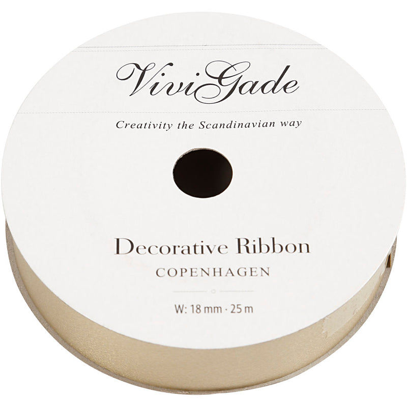 Load image into Gallery viewer, Creativ company cadeaulint, b: 18 mm, matt, goud, 25 m 1 rol
