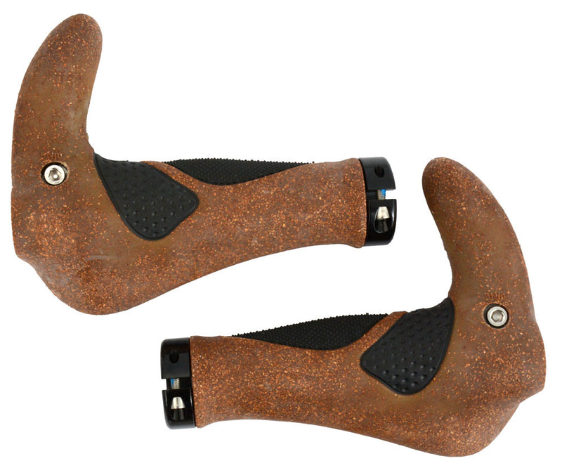 Load image into Gallery viewer, Radon rg-02-be ergogel comfort cork grips with barends
