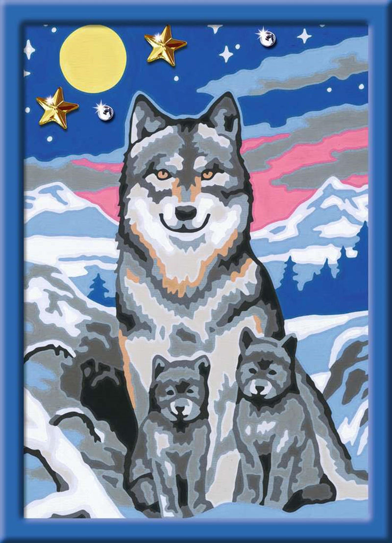 Load image into Gallery viewer, Ravensburger creart wolf family
