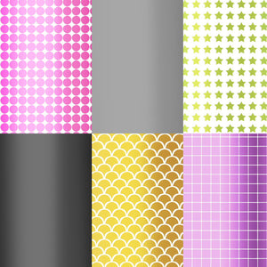 Cricut • premium vinyl mosaic permanent 30,5x122cm metallic vormen