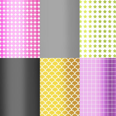 Cricut • premium vinyl mosaic permanent 30,5x122cm metallic vormen
