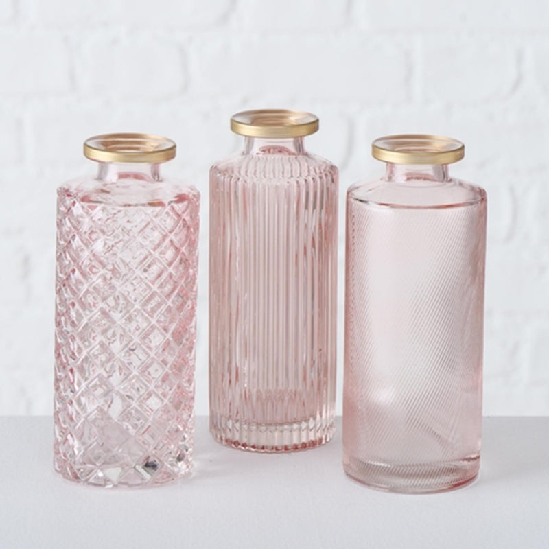 Load image into Gallery viewer, Boltze home vaas adore h13cm glas roze
