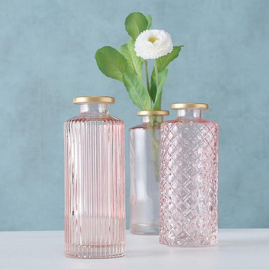 Boltze home vaas adore h13cm roze