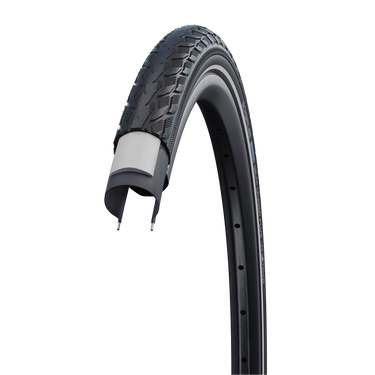 Buitenband Schwalbe Delta Cruiser Plus PunctureGuard 28 x 1.75 47-622mm - zwart met reflectie