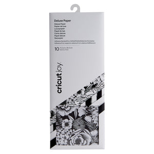 Cricut joy • deluxe papier zwart wit met natuurprint