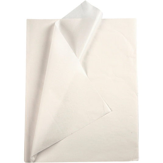 Creativ company tissuepapier, vel 50x70 cm, 17 gr, wit, 10 vel 1 doos