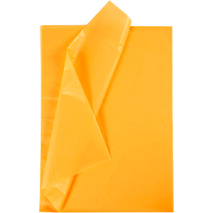 Tissuepapier, vel 50x70 cm, 17 gr, geel, 10 vel 1 doos