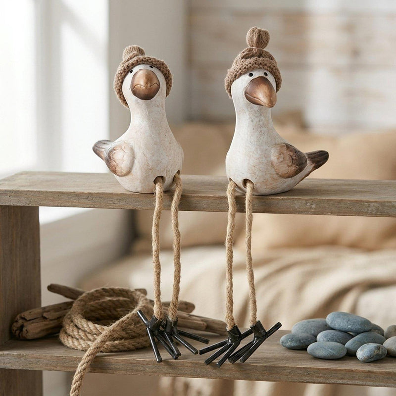 Laden Sie das Bild in Galerie -Viewer, Boltze home figuur simon zeemeeuw 22cm bungelbenen
